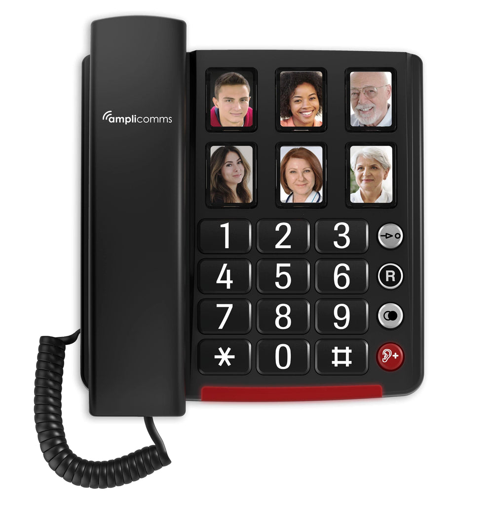 Amplicomms Corded Phones Big Button Extra Loud Telephone - VAT Free