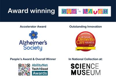 Sensory companion doll for dementia - HUG by LAUGH - Story & Sons