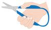PETA (UK) Ltd daily living aids Easi-Grip Self Opening Scissors - Adult Size - VAT Free