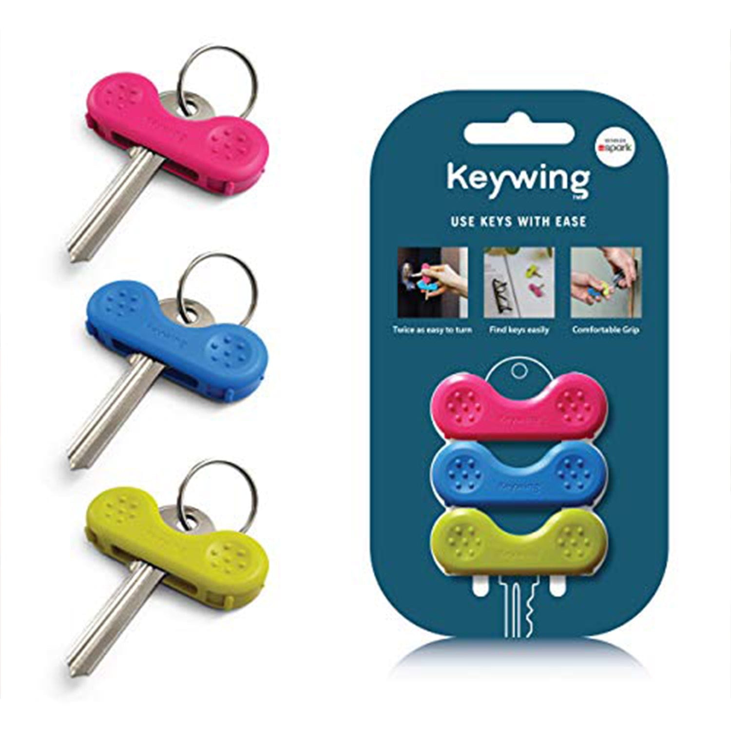 PETA (UK) Ltd daily living aids Triple Pack Keywing - Use Keys With Ease