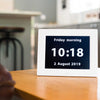 Ravencourt Living Rosebud Reminder Clock in partnership with Alzheimer's Society