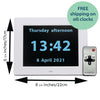 Ravencourt Living Rosebud Reminder Clock in partnership with Alzheimer's Society - VAT Free