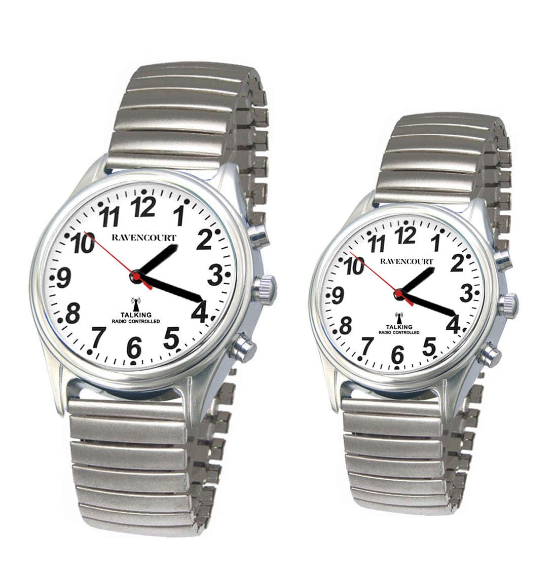 Radio Controlled Talking Analogue Watch - Expanding Strap - Story & Sons
