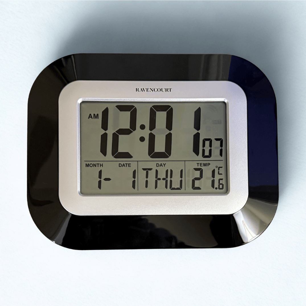 Radio Controlled Digital Clock - Ravencourt - Story & Sons