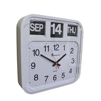 Ravencourt White Large Calendar Flip Clock