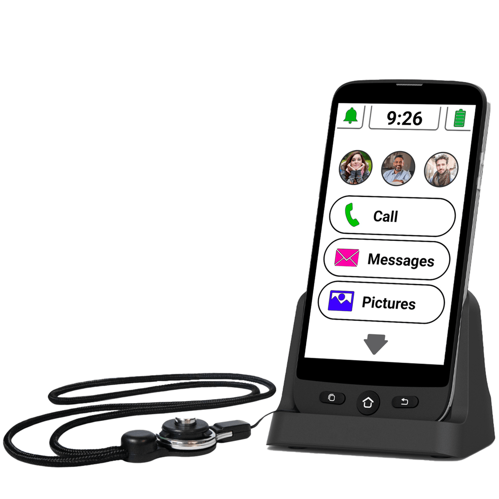 Story & Sons daily living aids Swissvoice 5S10-C Easy-to-use smartphone for seniors with reduced mobility