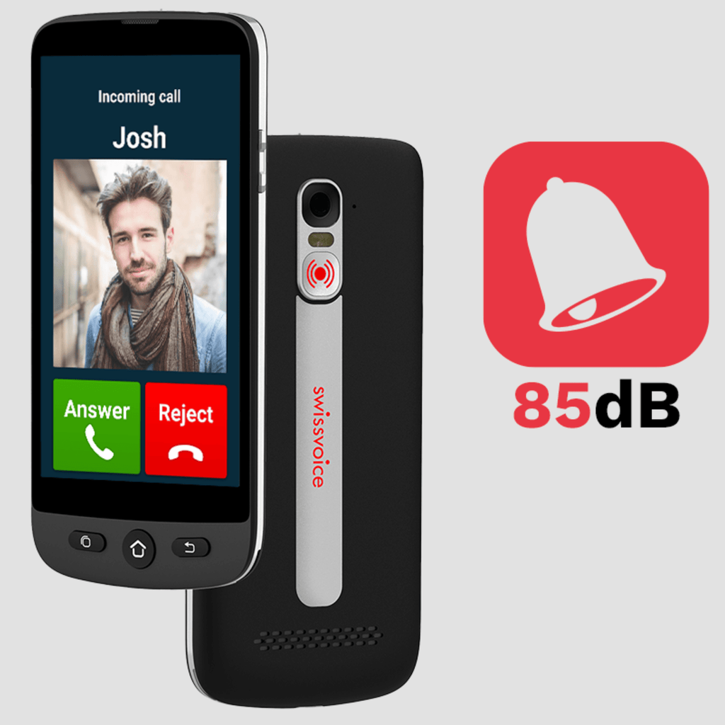 Story & Sons daily living aids Swissvoice 5S10-C Easy-to-use smartphone for seniors with reduced mobility