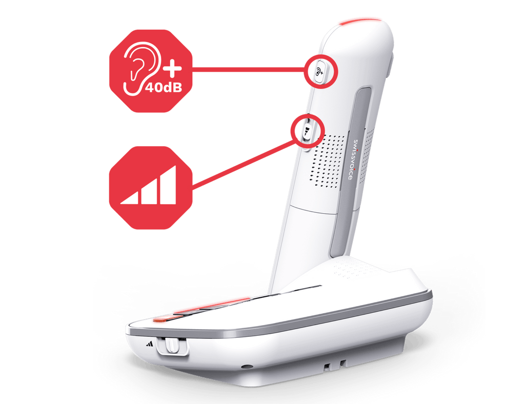 Story & Sons Swissvoice Xtra 2355 Duo Amplified Number Blocker Telephone and Additional Handset