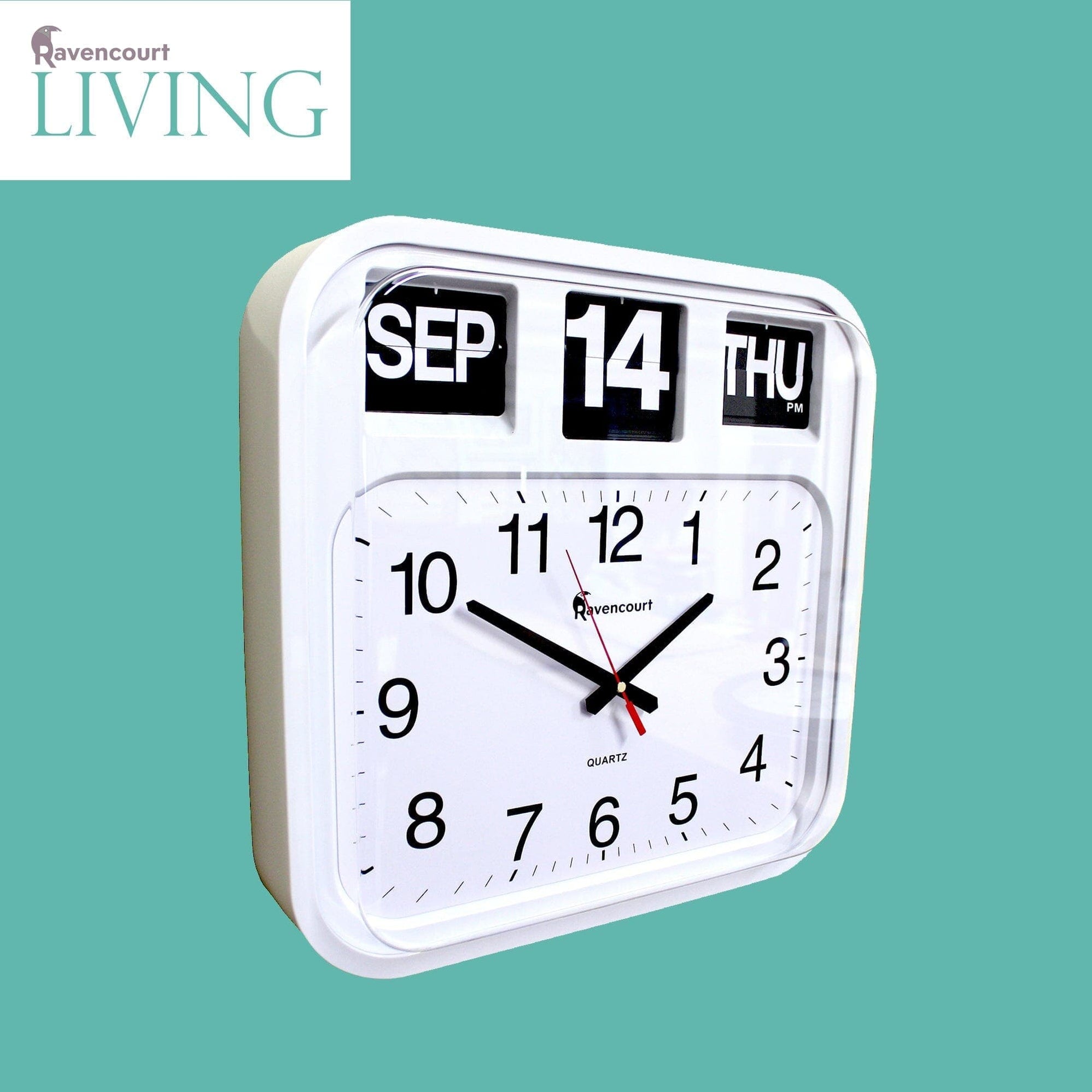 Large Calendar Wall Flip Clock - Refurbished - Story & Sons
